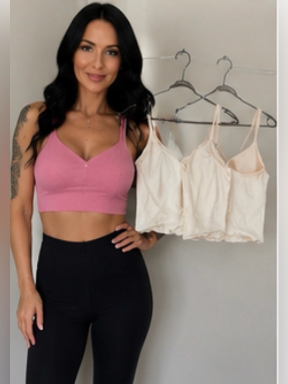 Laura Ashley Soft Ribbed Tank Top x3
